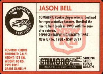 1991 Stimorol NRL #72 Jason Bell Back